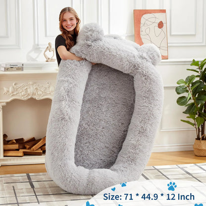 71" Large Human Size Dog Bed
