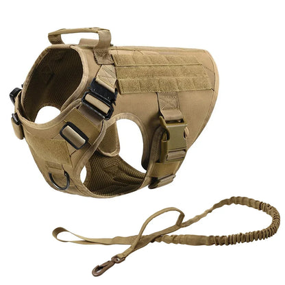 Tactical/Service Dog Harness Leash Collar