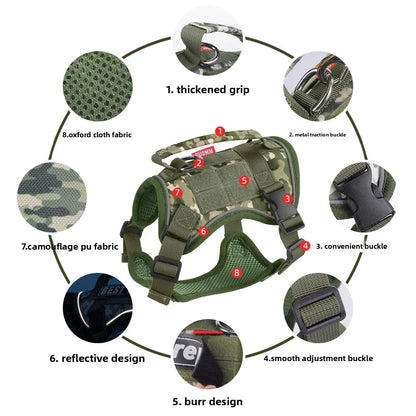 Reflective Tactical cat vest, Anti-break free