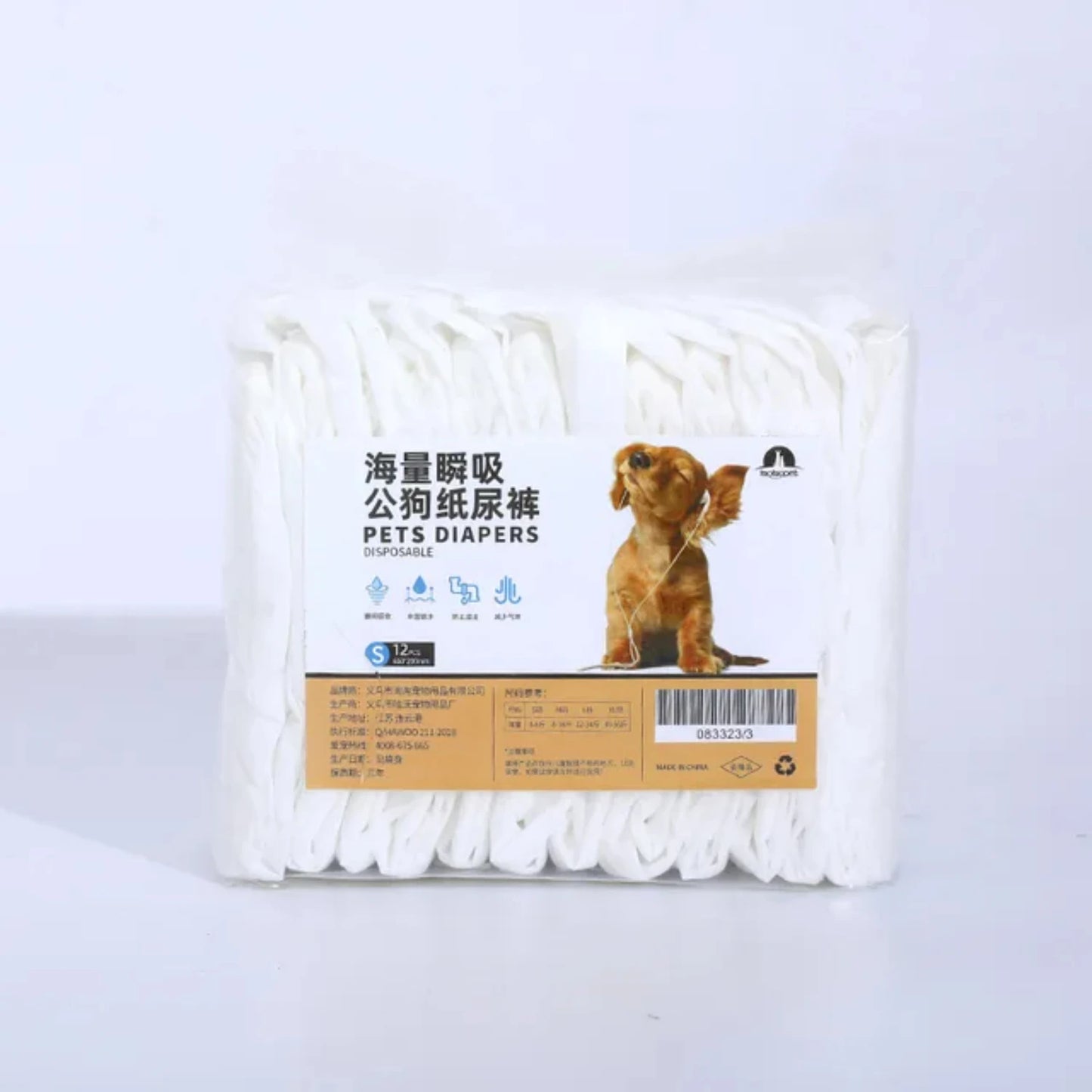 10PCS Disposable Female/Male Dog Diapers