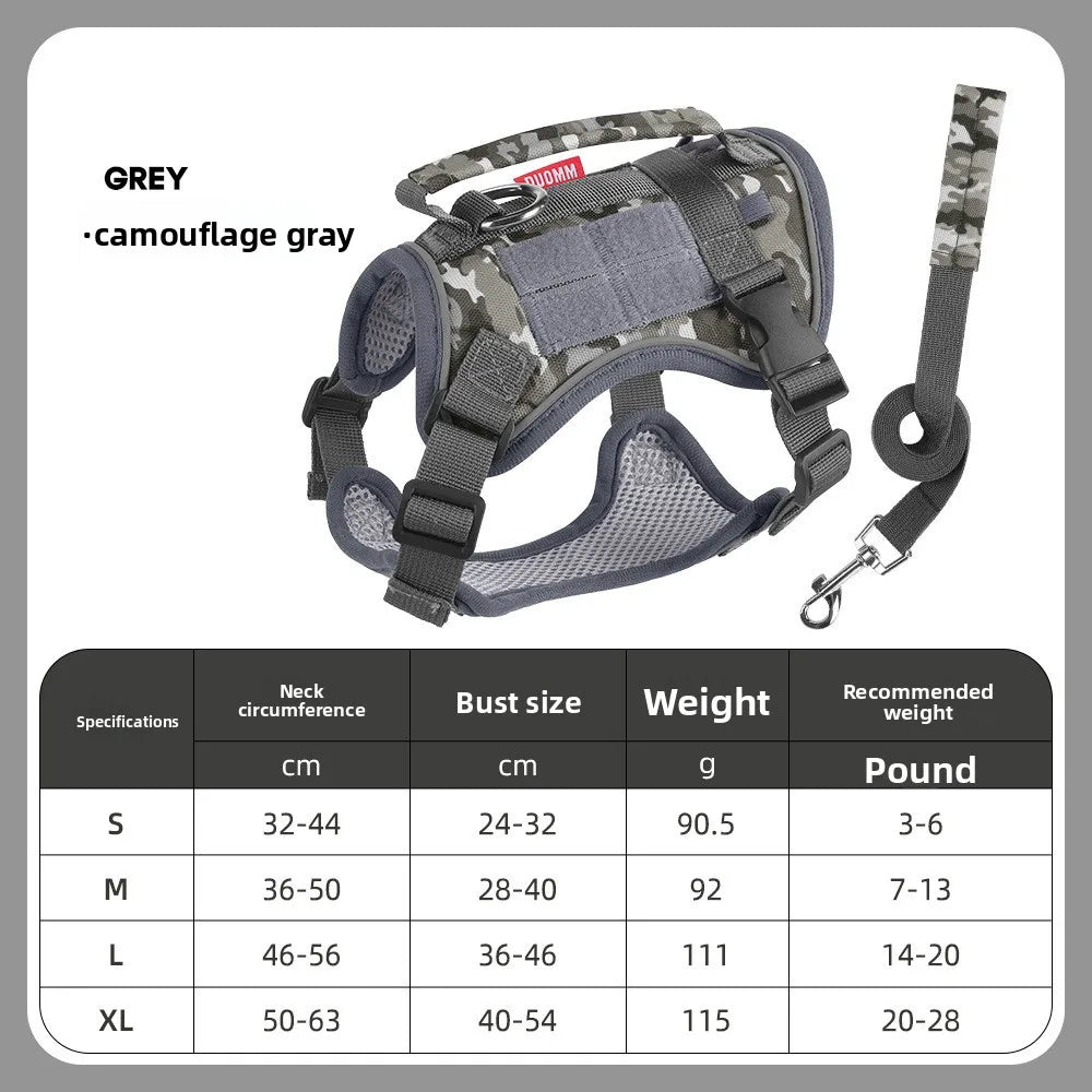 Reflective Tactical cat vest, Anti-break free