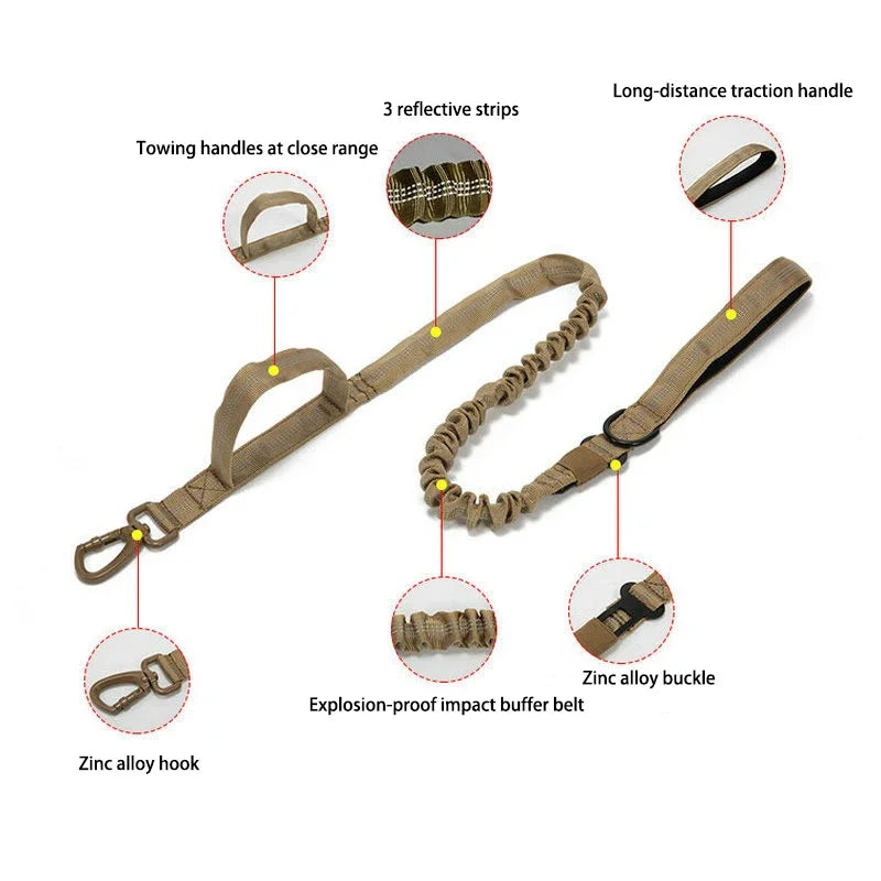 Durable Reflective Dog Collar Leash Set