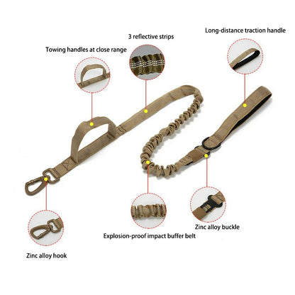 Durable Reflective Dog Collar Leash Set