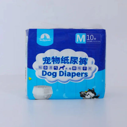 10PCS Disposable Female/Male Dog Diapers