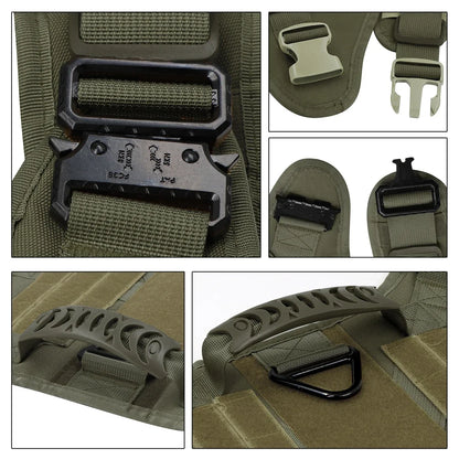 Tactical/Service Dog Harness Leash Collar