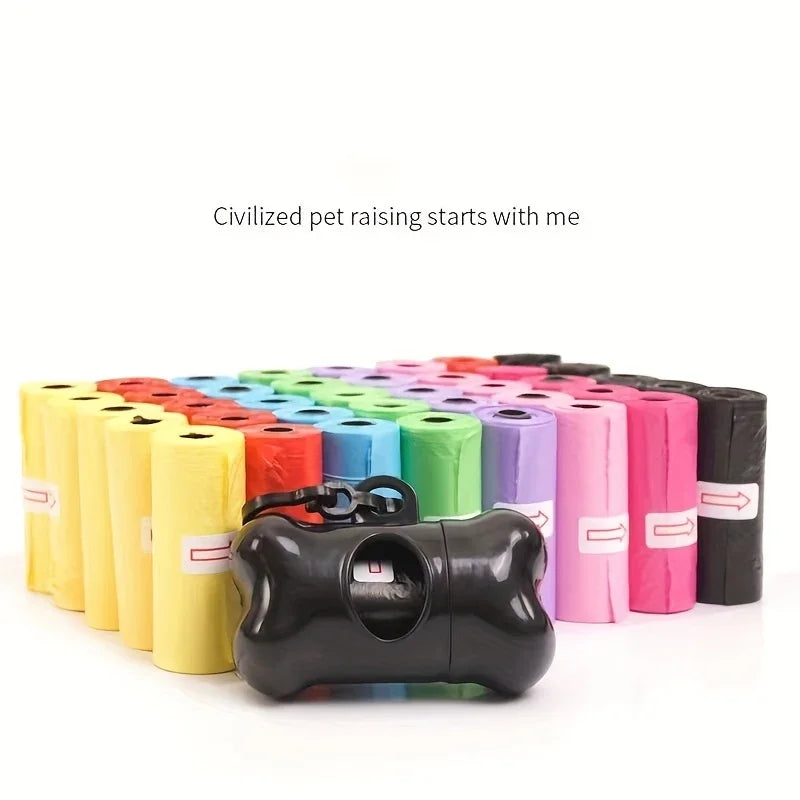 1500pcs Random Color Dog/Cat Poop Bags