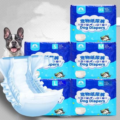 10PCS Disposable Female/Male Dog Diapers