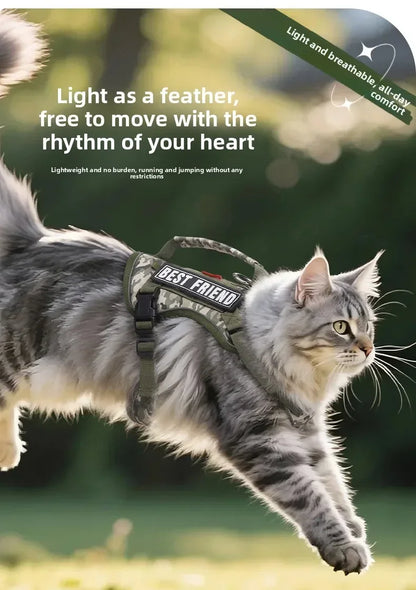 Reflective Tactical cat vest, Anti-break free