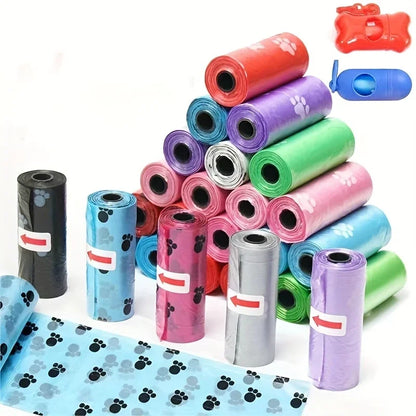 1500pcs Random Color Dog/Cat Poop Bags