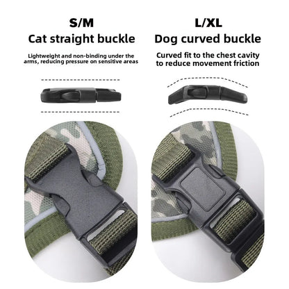 Reflective Tactical cat vest, Anti-break free