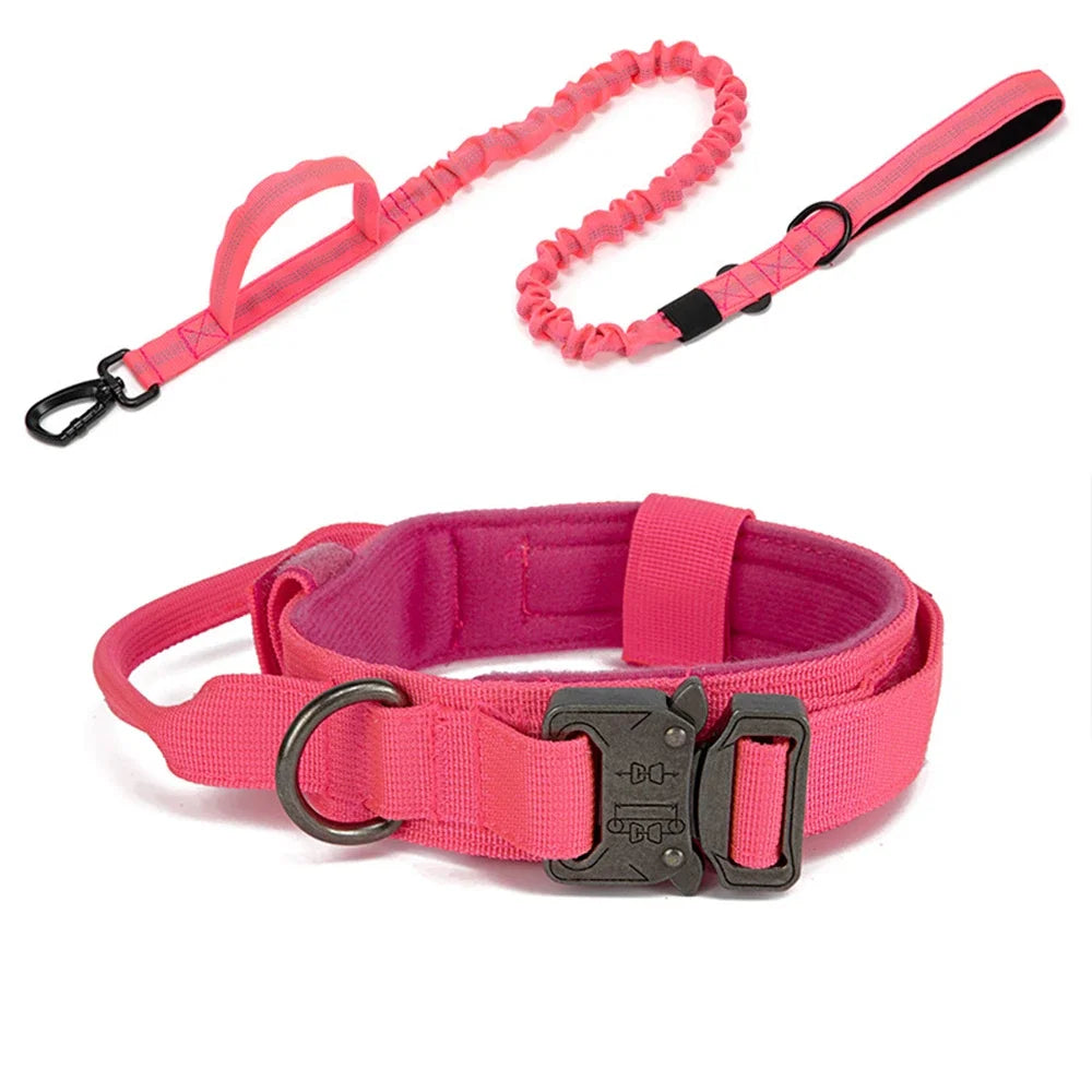 Durable Reflective Dog Collar Leash Set