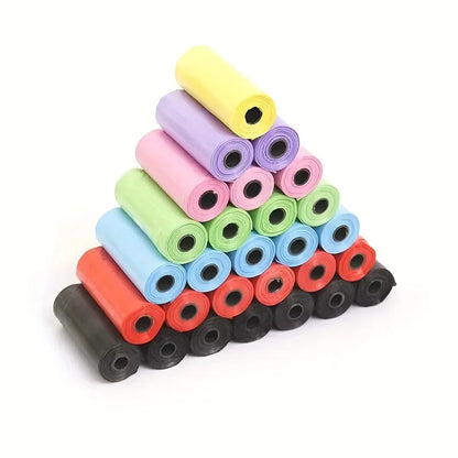 1500pcs Random Color Dog/Cat Poop Bags