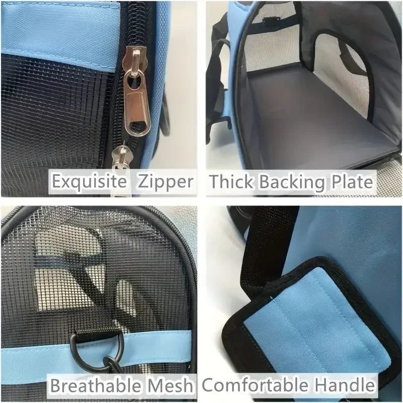 Cat/Dog Carrier Bag with Breathable Mesh